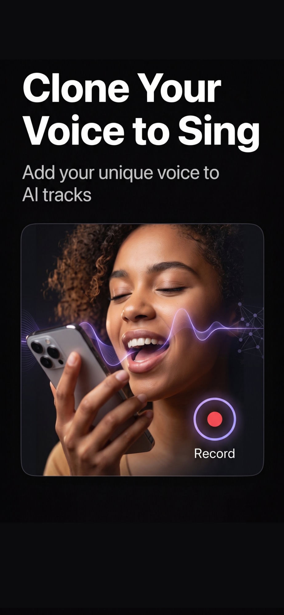 Clone your voice to sing